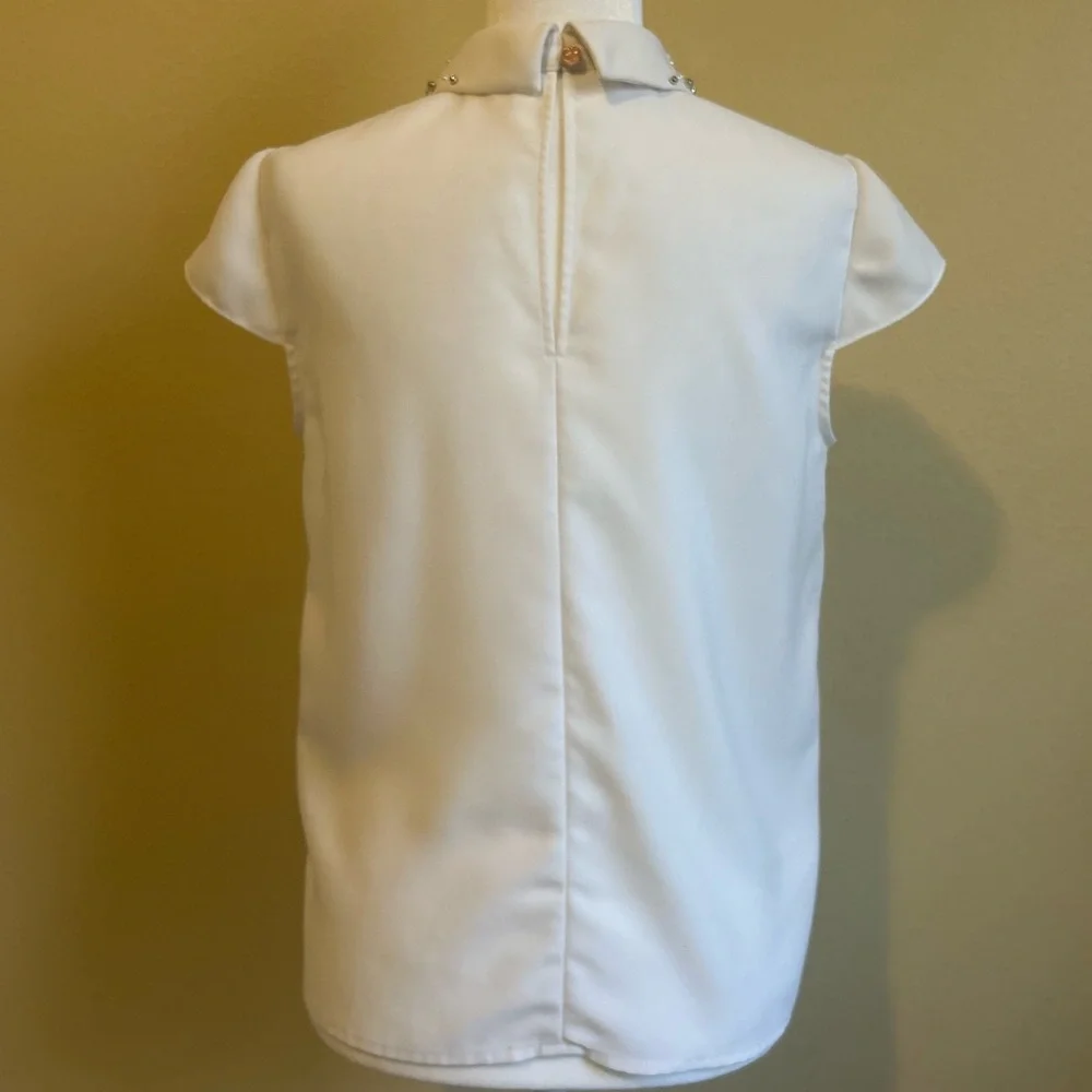 Ted Baker Jaylen Embellished Collar Blouse Top size 2 (US 6) - Picture 5 of 16